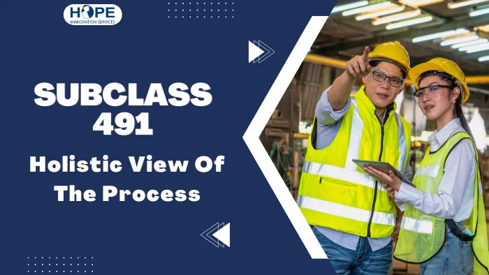 Subclass 491- Holistic View Of The Process